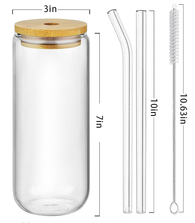 Custom Clear Glass Cups — Choose Your Design