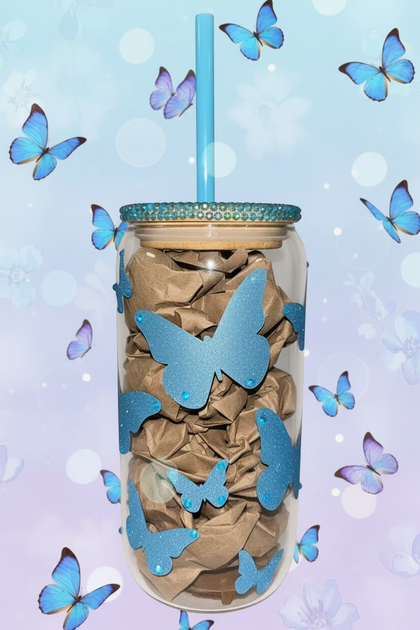 Butterfly custom cup