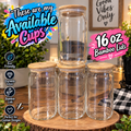 Glass cups 16oz